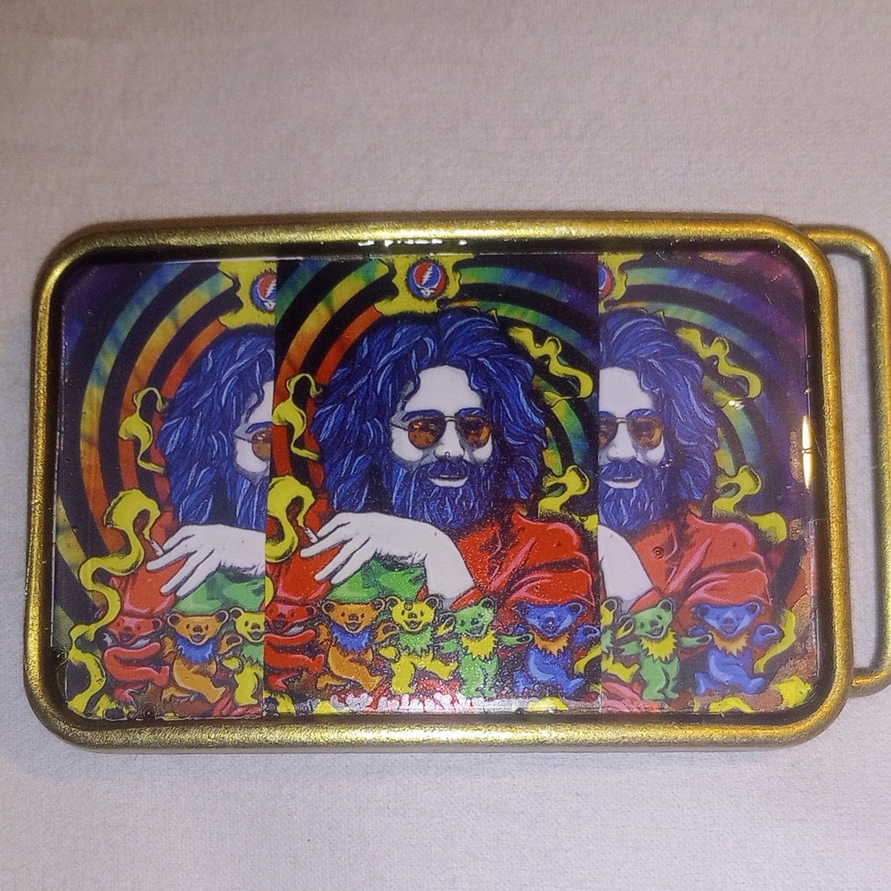 Rainbow Psychedelic Grateful Dead UNISEX Belt Buckle-Jerry Garcia